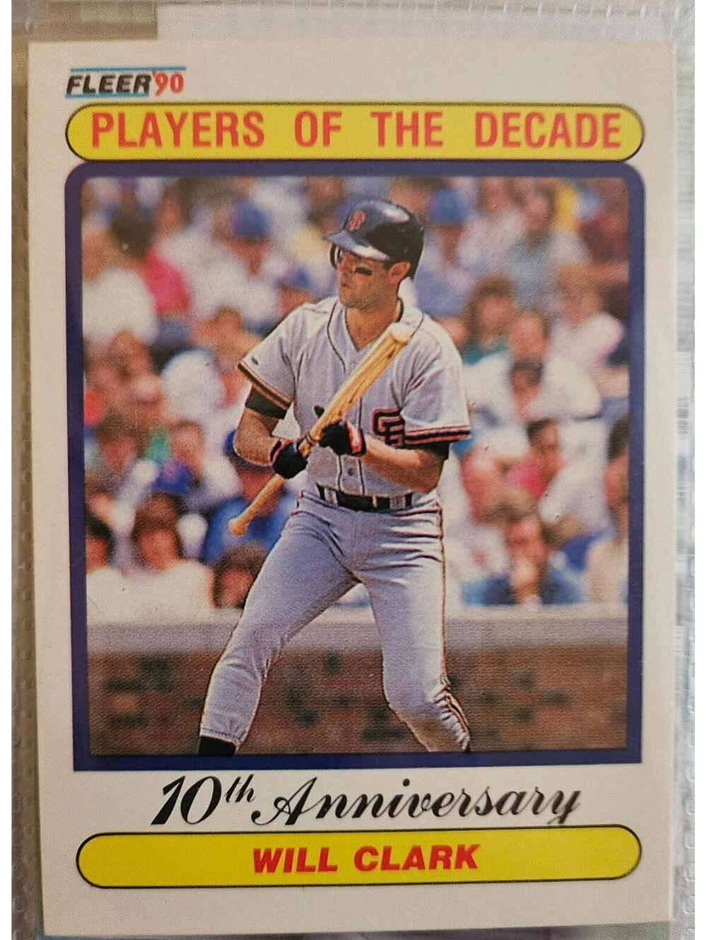 1990 Fleer #630 - Will Clark '89 ERR 23 homers but only scored 24 runs?
